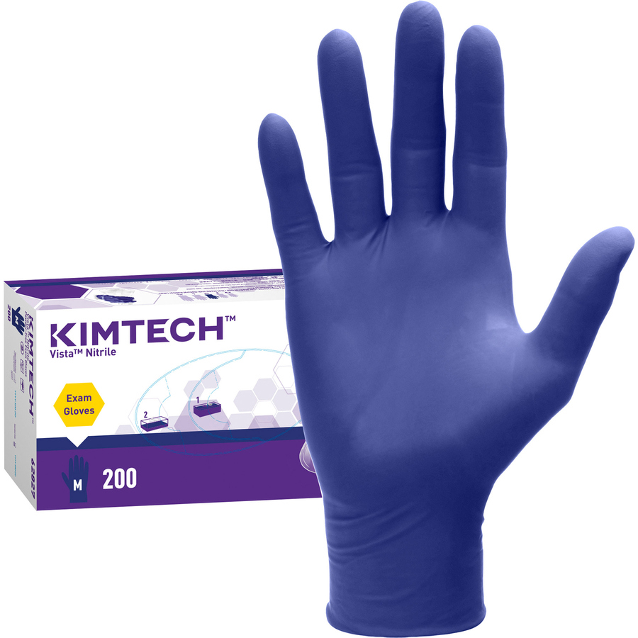 Disposable Gloves: 4.3 mil Thick, Nitrile, Medical; Industrial Grade