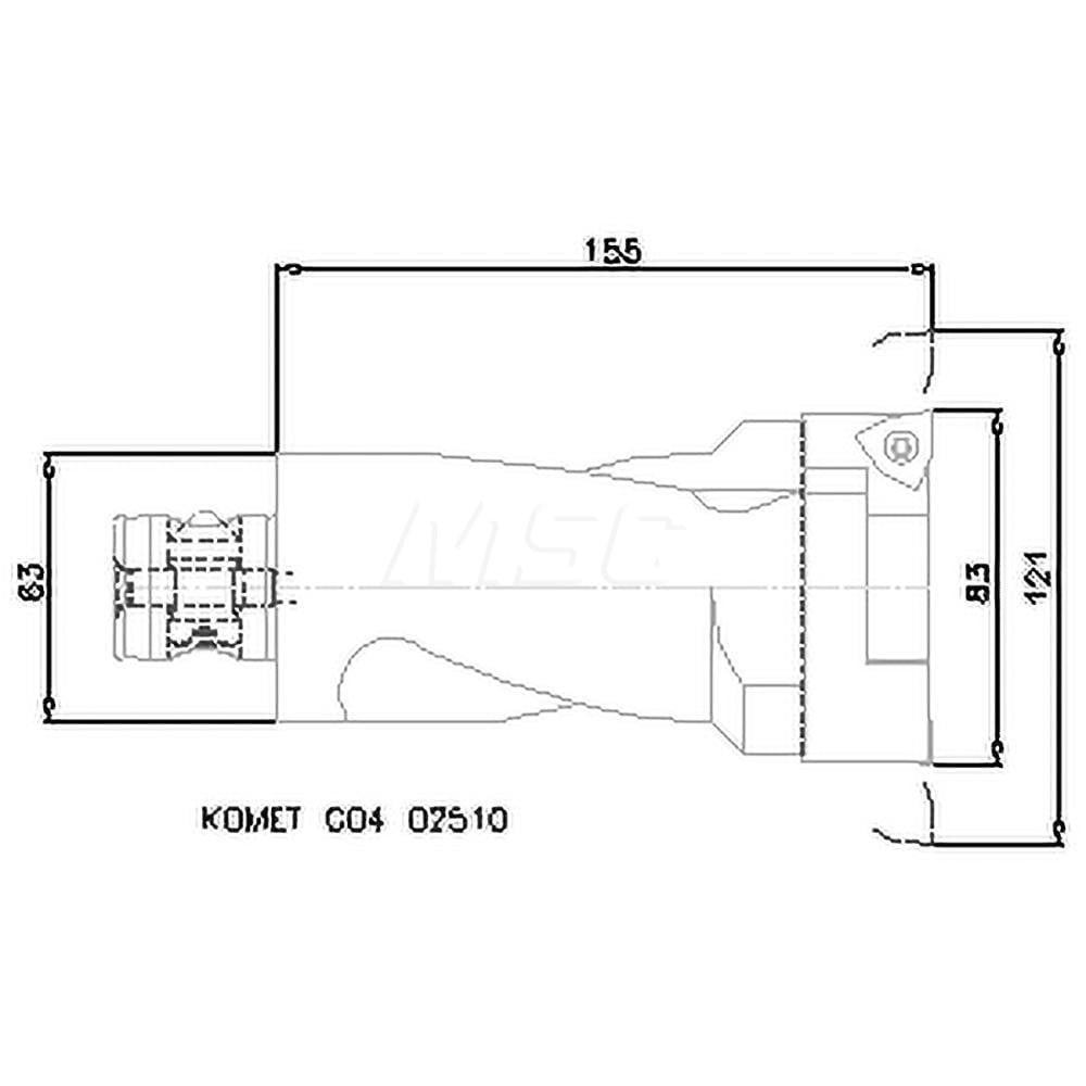 Boring Head: 63 mm Body Dia, Manual