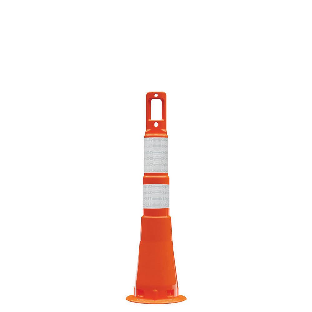 Traffic Barrels, Delineators & Posts; Reflective: Yes ; Base Needed: Yes ; Compliance: MASH Compliant; MUTCD Standards ; Collar Two Width (Inch): 4 ; Collar One Width (Inch): 6