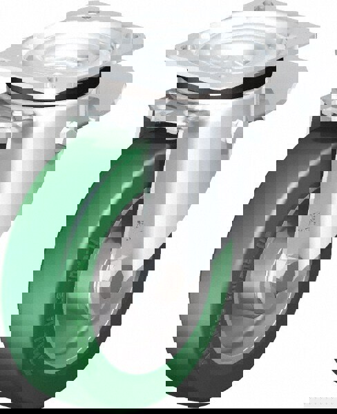 Swivel Top Plate Caster: Polyurethane-Elastomer Blickle Softhane, 5