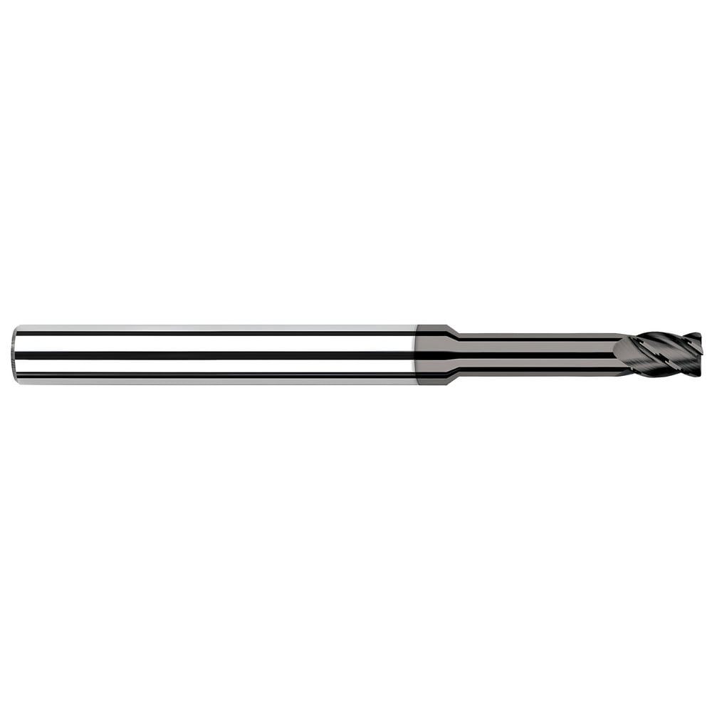 Corner Radius End Mill: 0.5 mm Dia, 0.03