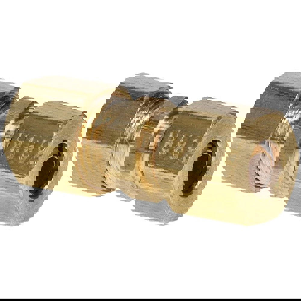 Compression Tube Union: 7/16-24, 1/4