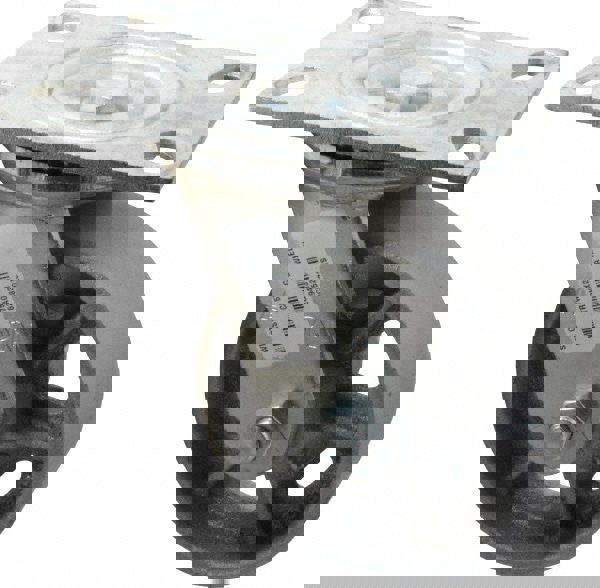 Swivel Top Plate Caster: Cast Iron, 5