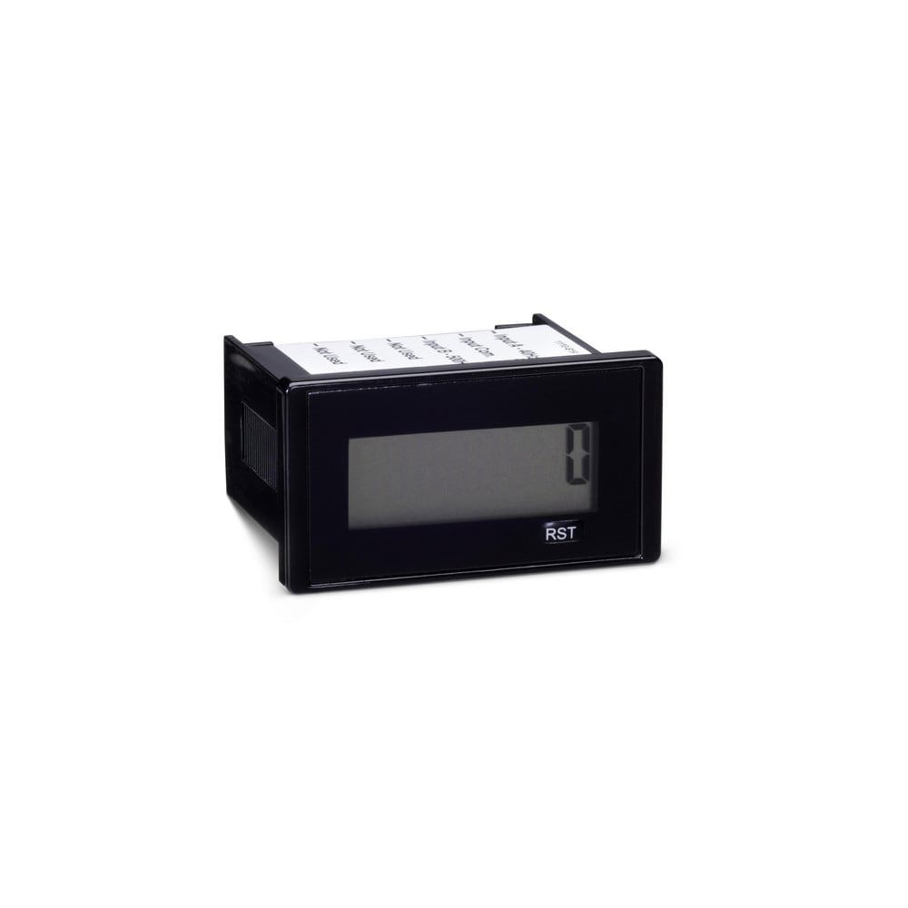 Counters & Totalizers; Counter Type: Totalizer ; Display Type: LCD ; Mount Type: Front Panel ; Reset Type: Manual ; Maximum Count: 99999999 ; Scaler: No