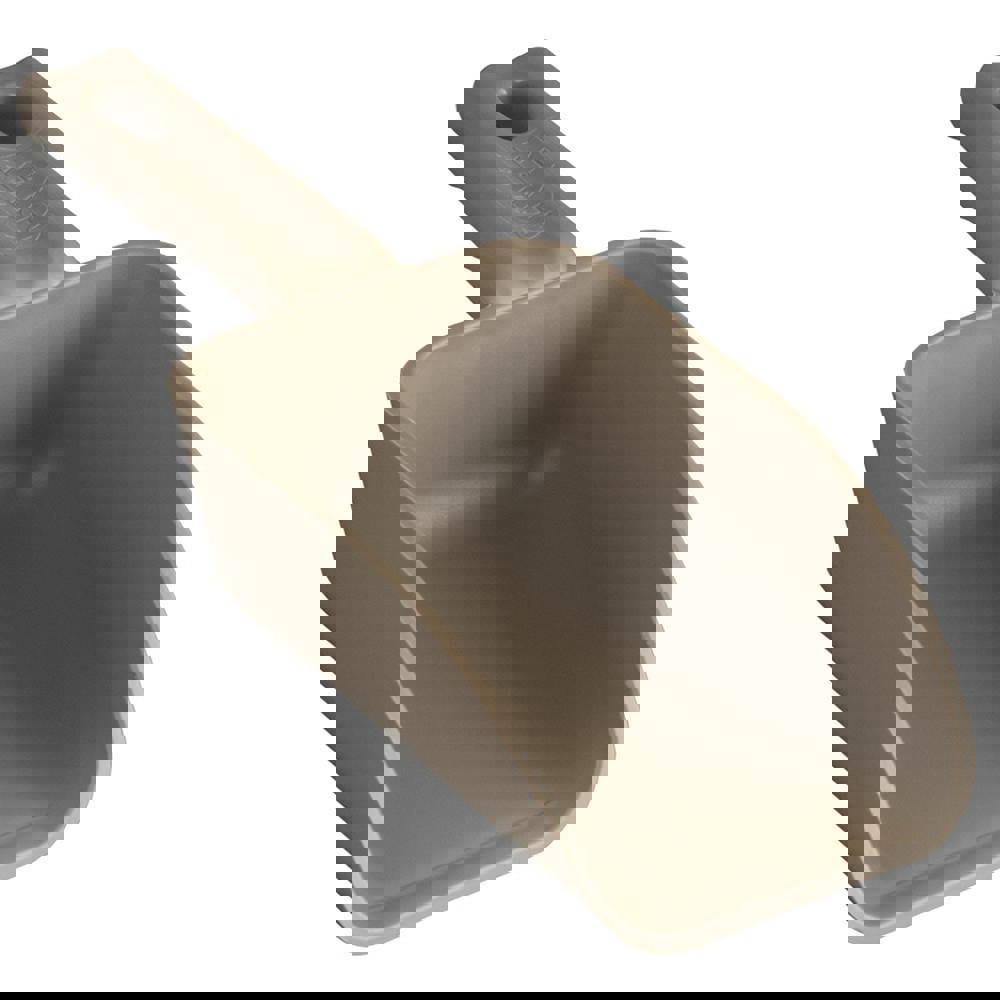 16 oz Brown Polypropylene Flat Bottom Scoop