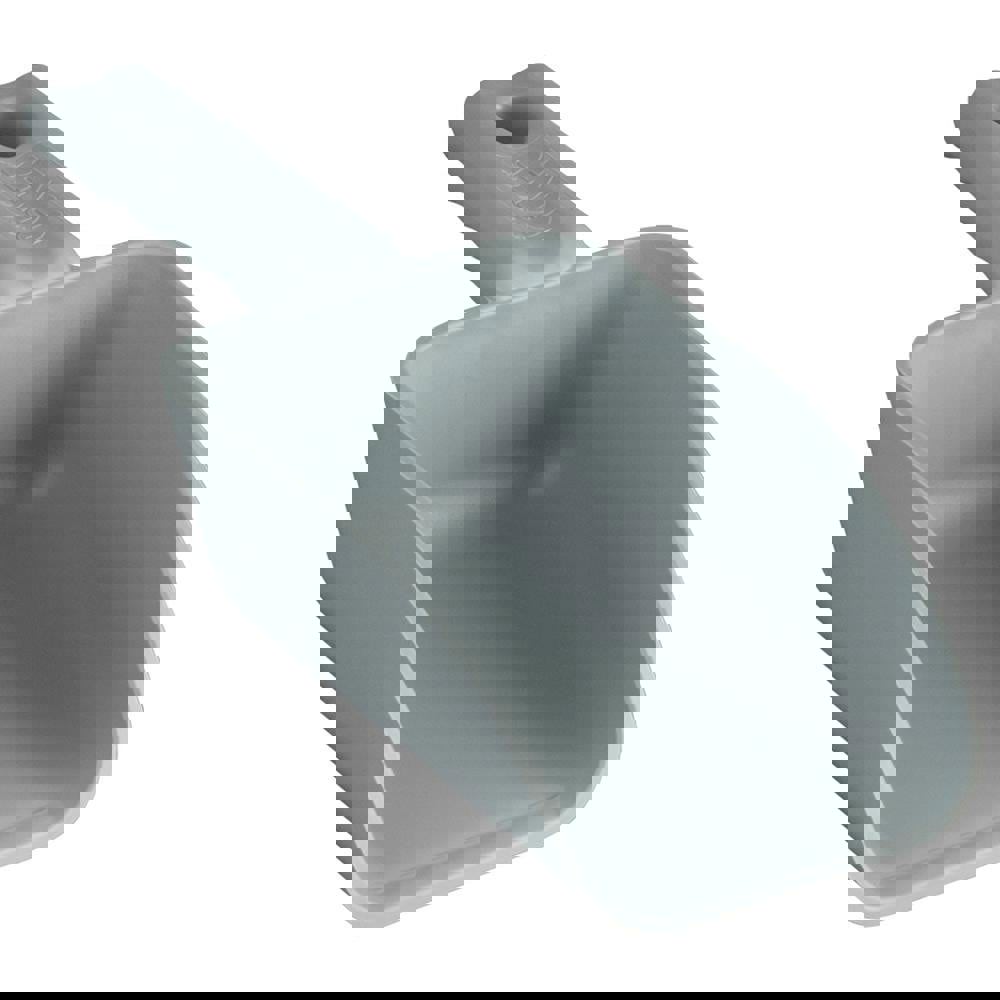 16 oz Gray Polypropylene Flat Bottom Scoop