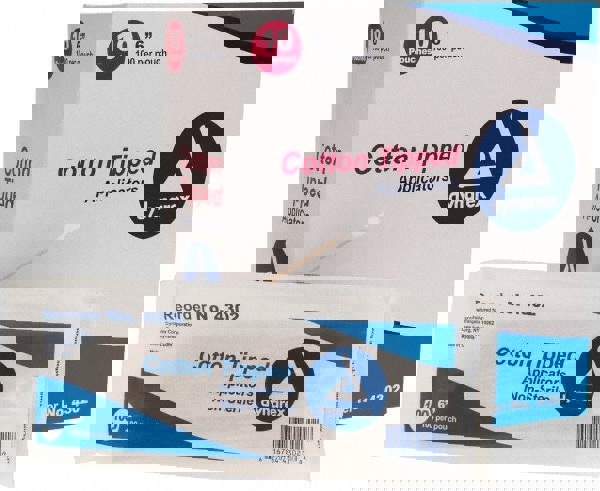 1000 Qty 1 Pack Single Ended Cotton Tip Applicator