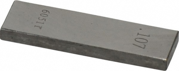 Rectangle Steel Gage Block: 0.107