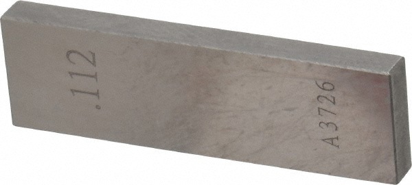 Rectangle Steel Gage Block: 0.112