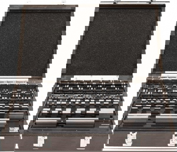 Gage Block Set: 0.05 to 4'' Range, 81 Pc, Economy Grade, Steel