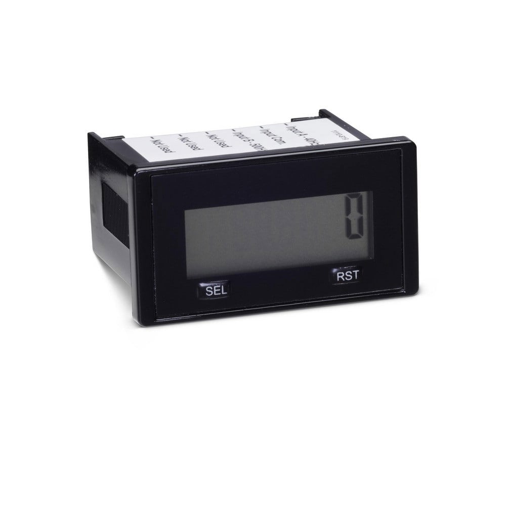 Counters & Totalizers; Counter Type: Totalizer ; Display Type: LCD ; Mount Type: Front Panel ; Reset Type: Remote ; Maximum Count: 99999999 ; Scaler: No