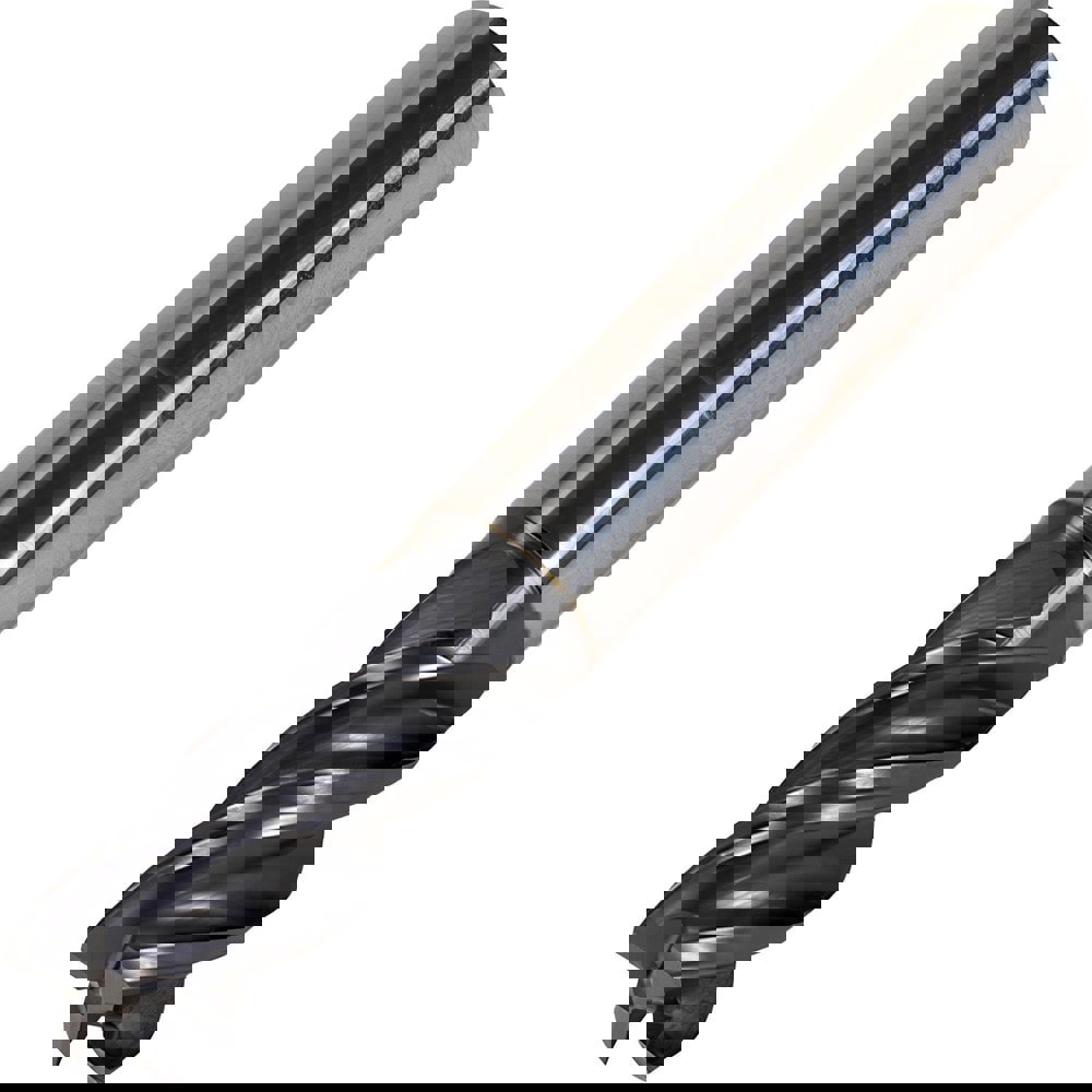 Corner Chamfer End Mill: 16 mm Dia, 34 mm LOC, 4 Flutes, 15.24 mm Chamfer Width, Solid Carbide