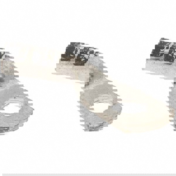 D Shaped Ring Terminal: Non-Insulated, 6 AWG, Crimp Connection