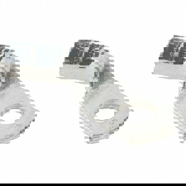 D Shaped Ring Terminal: Non-Insulated, 4 AWG, Crimp Connection