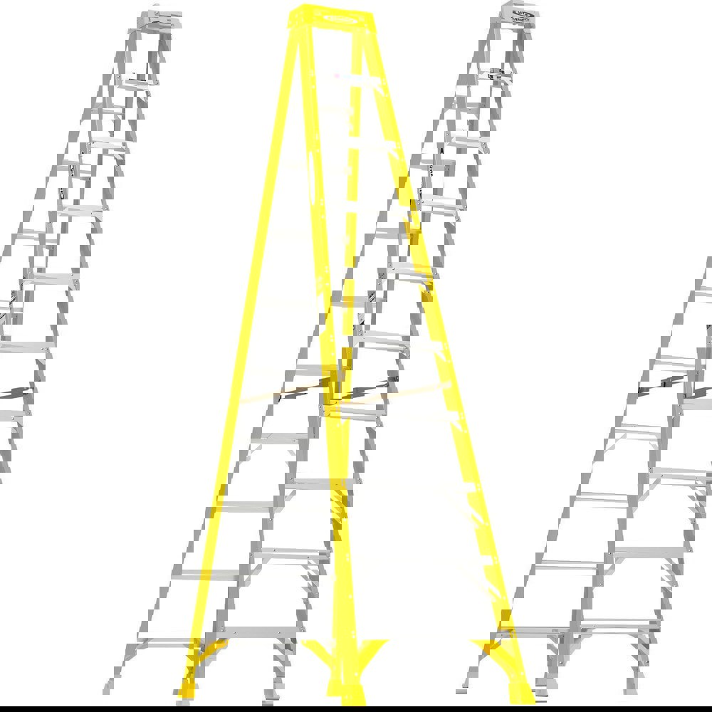 Step Ladders; Height: 10 (Feet); Body Material: Fiberglass ; Load Capacity (Lb. - 3 Decimals): 300 ; Foldable: Yes ; Ladder Rating: Type IAA ; Color: Yellow