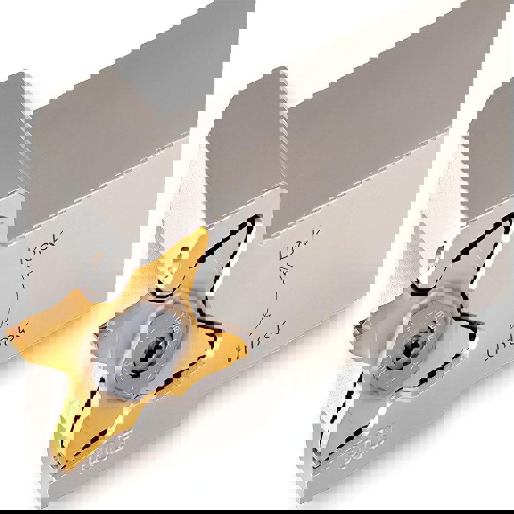 Indexable Grooving-Cutoff Toolholder: TQHR25-34-TB, 0.059 to 0.157