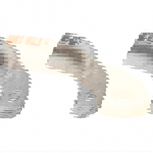 D Shaped Ring Terminal: Non-Insulated, 2/0 AWG, Crimp Connection