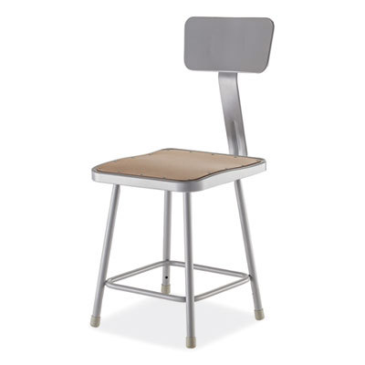 18 Inch Seat Hight, Stationary Stool with Adjustable Height Backrest