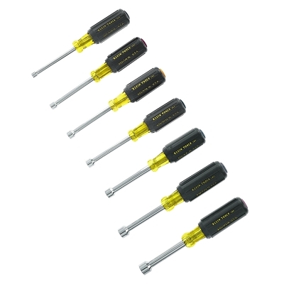Nut Driver Set: 7 Pc, 3/16 to 1/2