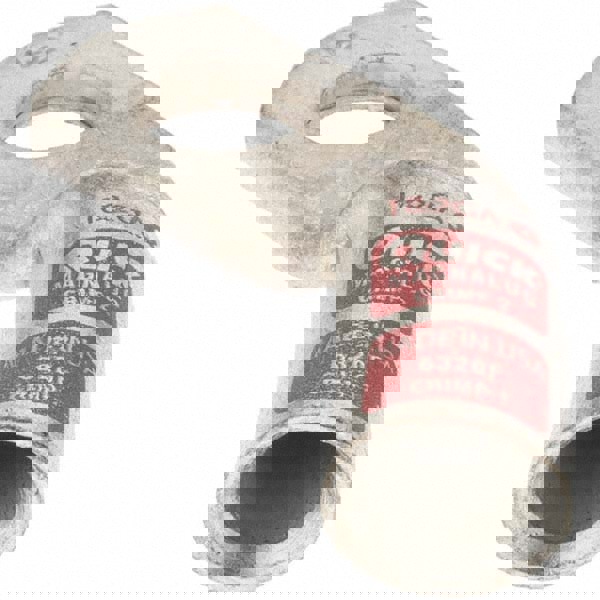D Shaped Ring Terminal: Non-Insulated, 2 to 1 AWG, Crimp Connection