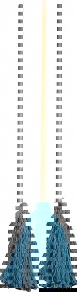 Wet Mop Loop: Clamp Jaw, Large, Green Mop, Microfiber