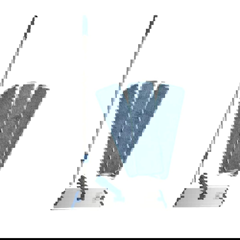 Wet Mop Pad: Hook & Loop, Microfiber