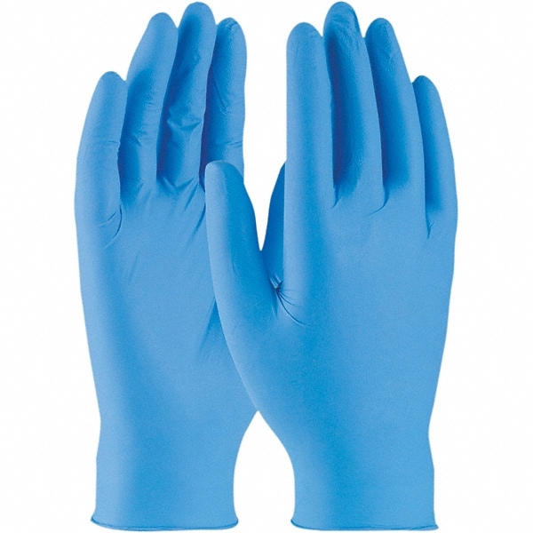Disposable Glove: Size Medium, 3.0 mil, Nitrile, General Purpose Grade, Powder-Free