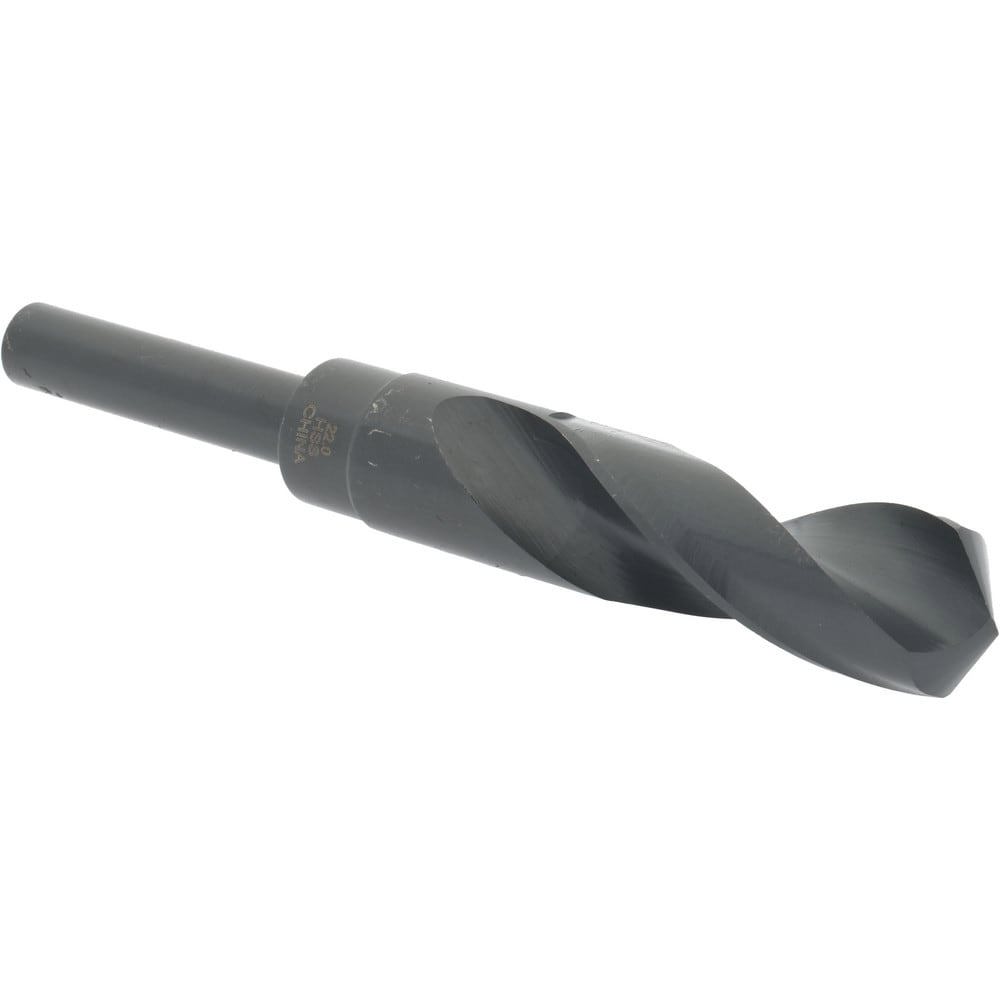 Reduced Shank Drill Bit: 0.8661'' Dia, 1/2'' Shank Dia, 118 , High Speed Steel