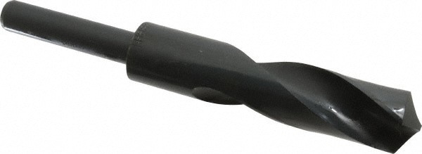 Reduced Shank Drill Bit: 0.9055'' Dia, 1/2'' Shank Dia, 118 , High Speed Steel