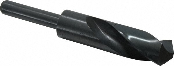 Reduced Shank Drill Bit: 0.9646'' Dia, 1/2'' Shank Dia, 118 , High Speed Steel