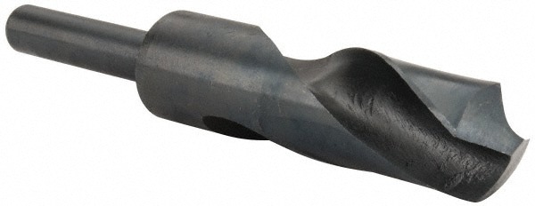 Reduced Shank Drill Bit: 1.0434'' Dia, 1/2'' Shank Dia, 118 , High Speed Steel