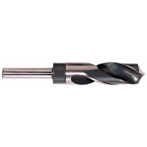 Reduced Shank Drill Bit: 1.4764'' Dia, 1/2'' Shank Dia, 118 , High Speed Steel