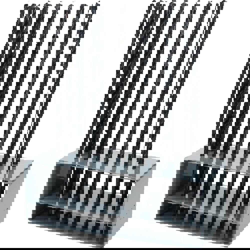 Drill Bit Set: Aircraft Extension Length Drill Bits, 13 Pc, 118 &deg;, High Speed Steel