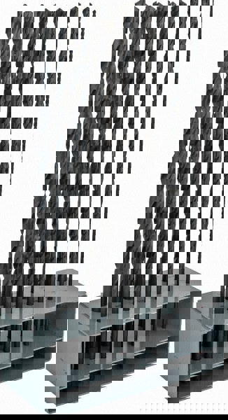 Drill Bit Set: Aircraft Extension Length Drill Bits, 13 Pc, 118 &deg;, High Speed Steel