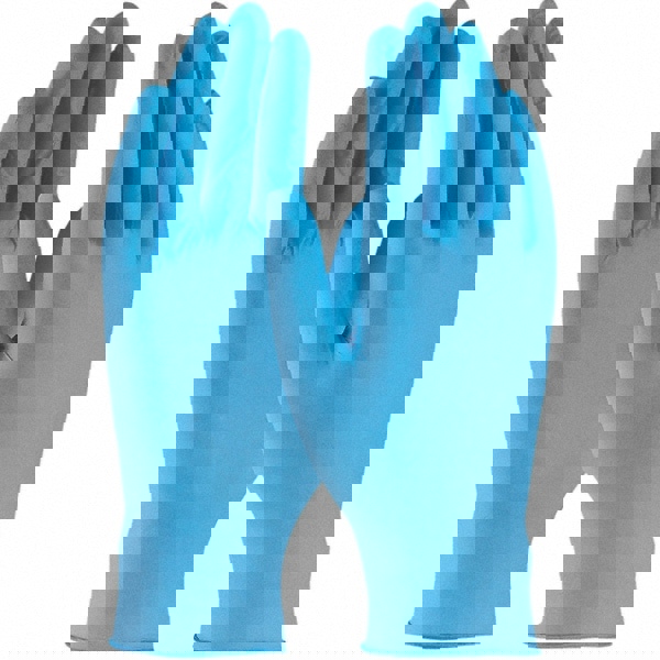 Size L, 5 mil, Industrial Grade, Powdered Nitrile Disposable Gloves