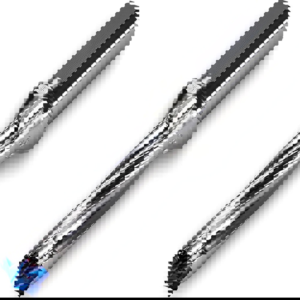 Replaceable-Tip Drill: 17 to 17.9 mm Dia, 55 mm Max Depth, 20 mm Flatted Shank