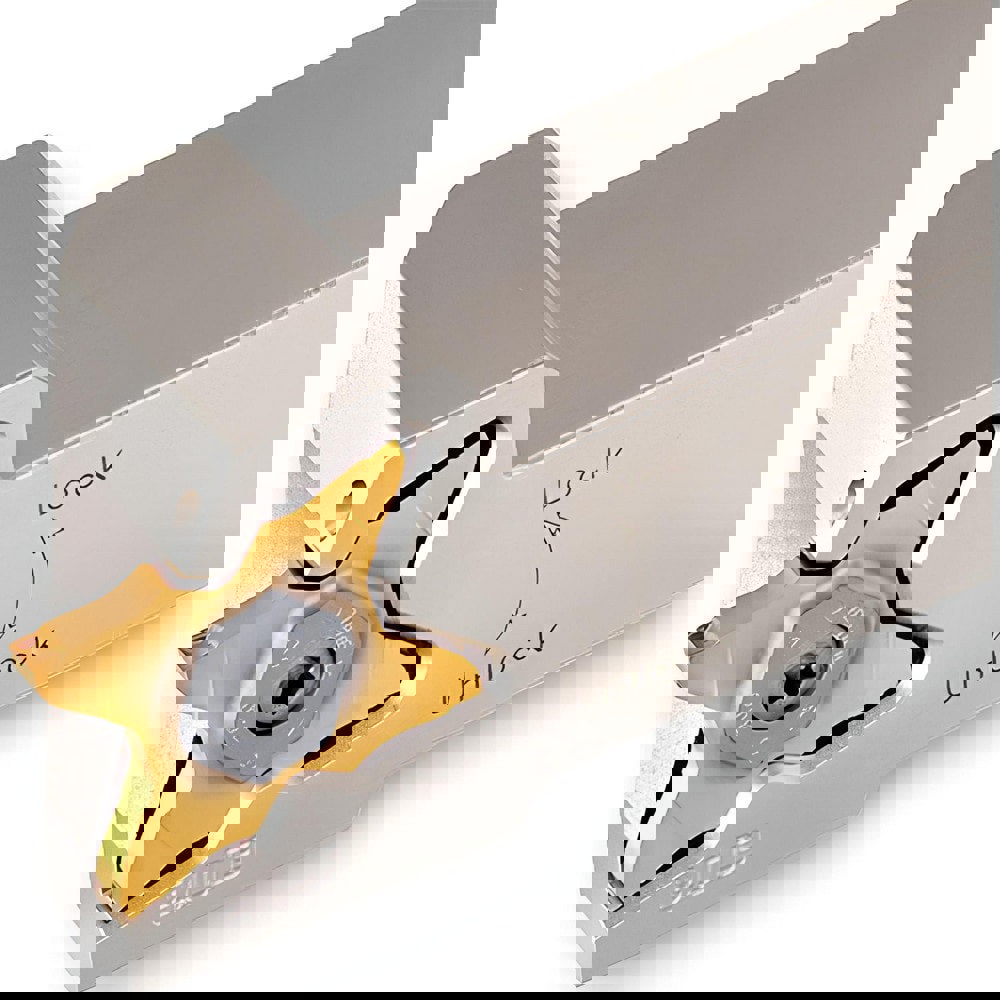 Indexable Grooving-Cutoff Toolholder: TQHR25.4-34-TB, 0.059 to 0.157