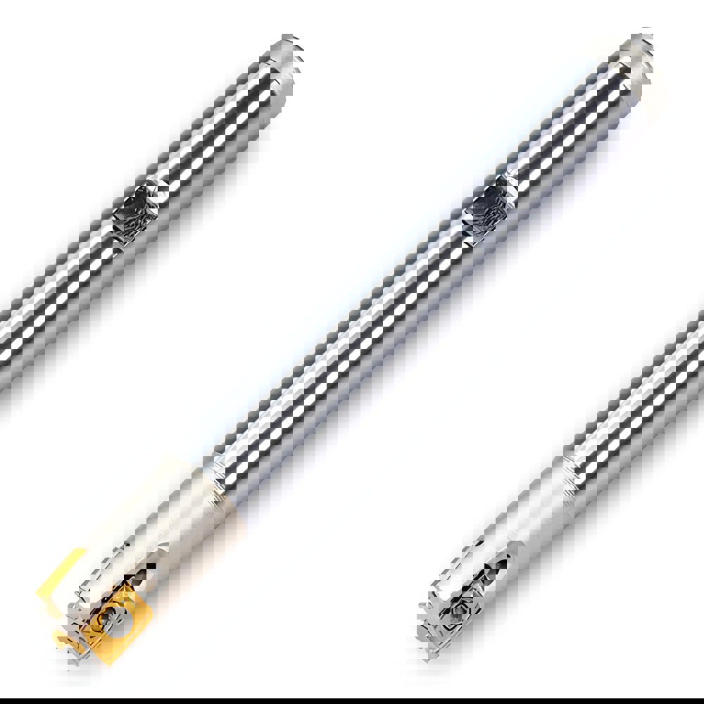 Indexable Square-Shoulder End Mills; Maximum Depth of Cut (mm): 4.83 ; Maximum Depth of Cut (Decimal Inch): 0.1900 ; Cutter Style: 12J1A ; Shank Type: Weldon Flat ; Shank Diameter (Decimal Inch): 0.5000 ; Shank Diameter (Inch): 1/2