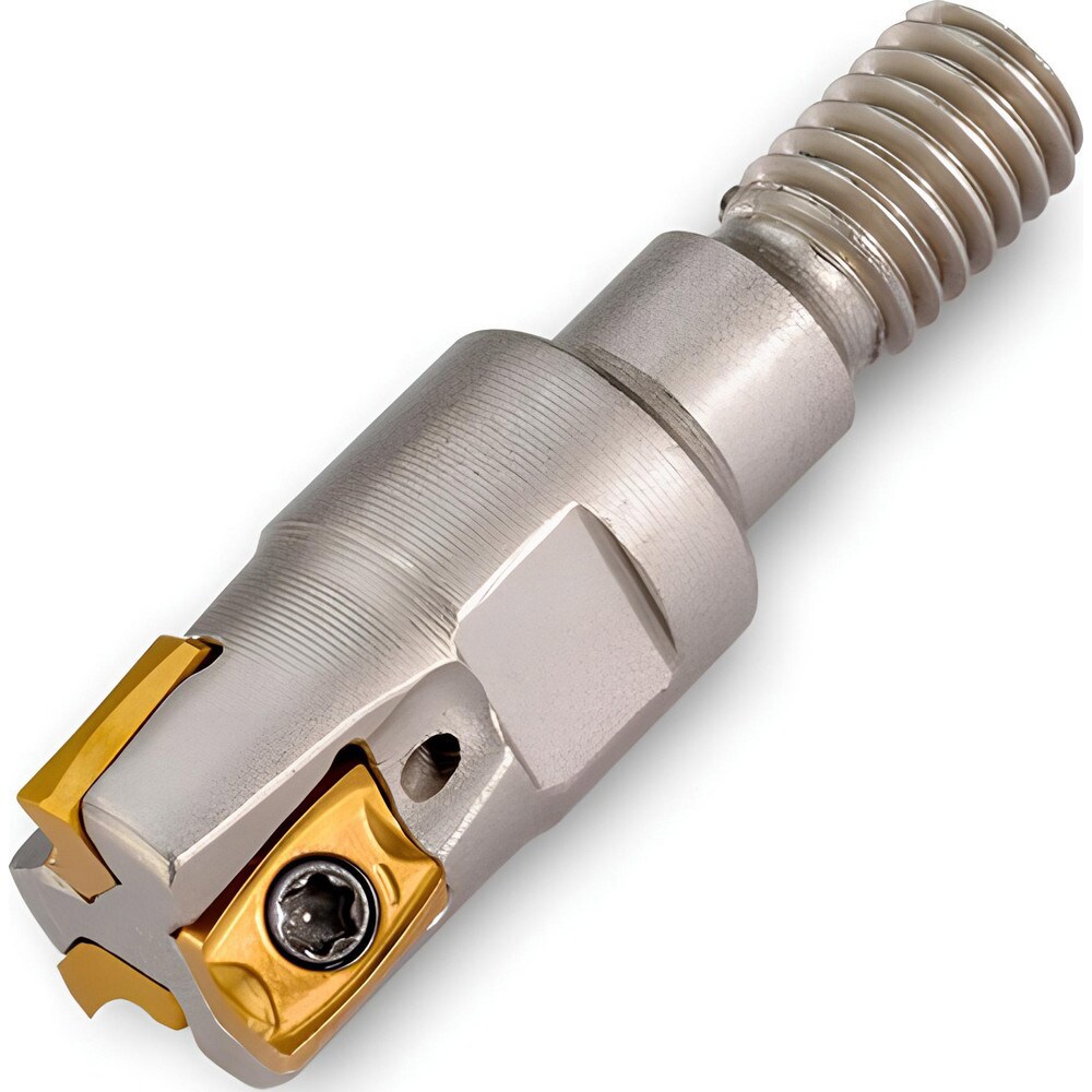 Indexable Square-Shoulder End Mills; Maximum Depth of Cut (mm): 4.83 ; Maximum Depth of Cut (Decimal Inch): 0.1900 ; Cutter Style: 12J1A ; Shank Type: Modular ; Insert Holding Method: Screw ; Maximum Ramping Angle: 0