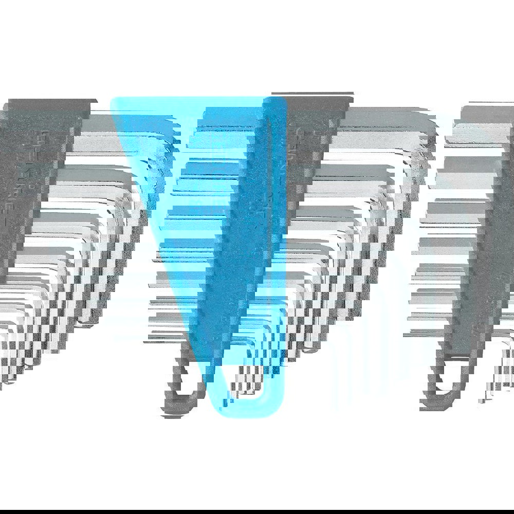 Hex Key Sets; Ball End: No ; Hex Size: 2 mm; 2.5 mm; 3 mm; 4 mm; 5 mm; 6 mm; 8 mm; 10 mm ; Material: Chrome-Vanadium Steel 61CrSiV5