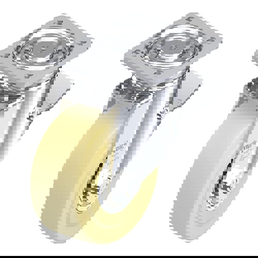 Swivel Top Plate Caster: Cast Nylon, 5