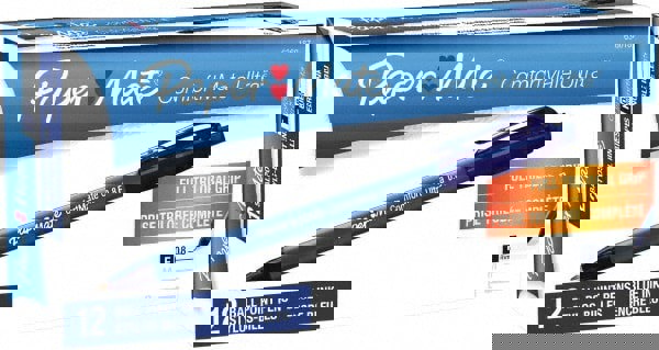 Retractable Pen: 0.8 mm Tip, Blue Ink