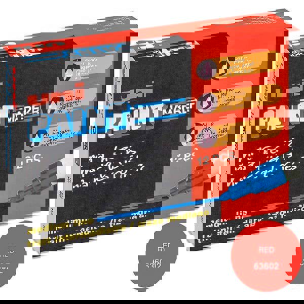 Paint Pen Marker: Red, Oil-Based, Bullet Point