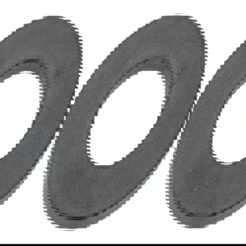 M24 Screw Standard Flat Washer: Case Hardened Steel, Black Oxide Finish