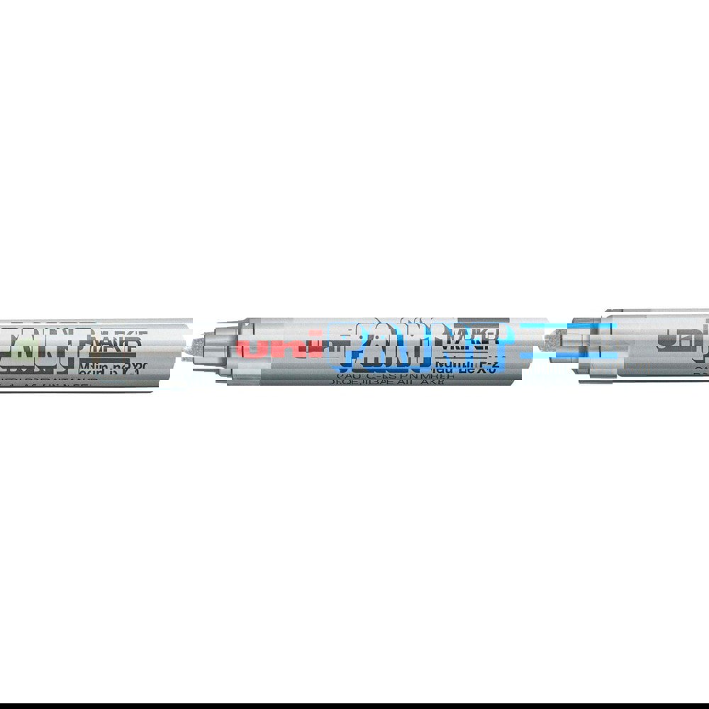 Paint Pen: Silver, Oil Base, Bullet Tip