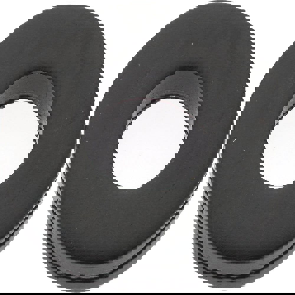 M8 Screw Standard Flat Washer: Case Hardened Steel, Black Oxide Finish