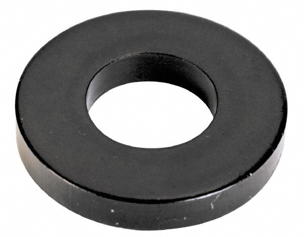 M12 Screw Standard Flat Washer: Case Hardened Steel, Black Oxide Finish