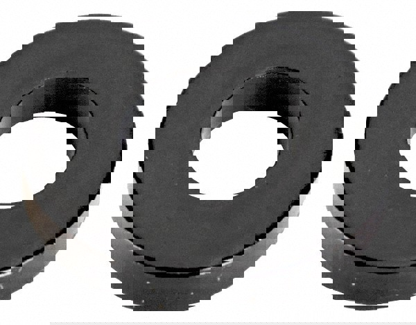 M20 Screw Standard Flat Washer: Case Hardened Steel, Black Oxide Finish