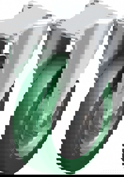 Rigid Top Plate Caster: Polyurethane-Elastomer Blickle Softhane, 5