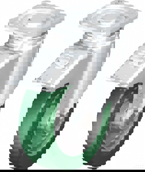 Swivel Top Plate Caster: Polyurethane-Elastomer Blickle Softhane, 5